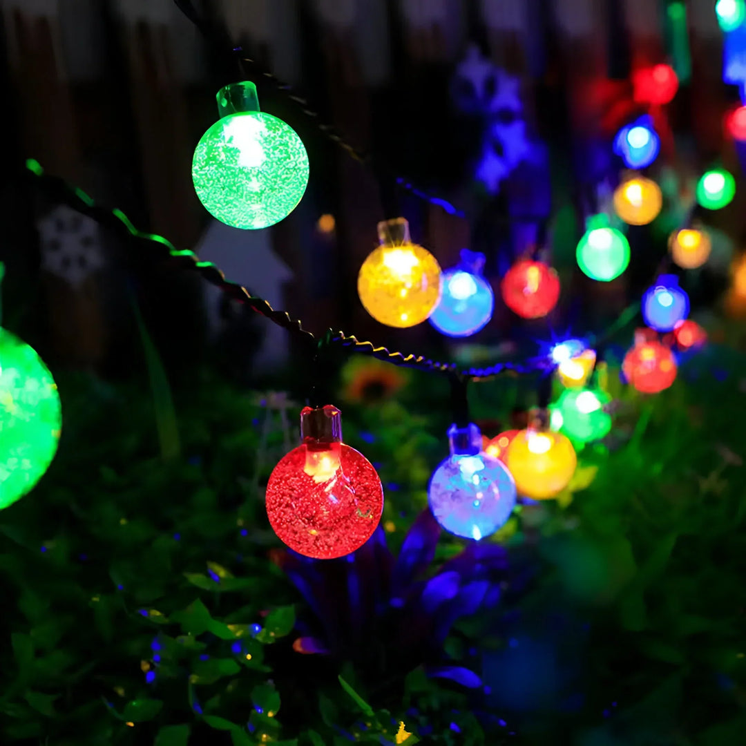 LumeGlobe – Solcelle Crackled Glass Havebelysning