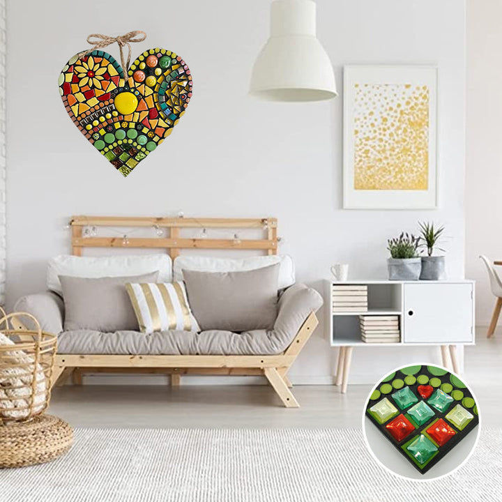 Stor Have Mosaik Hjerte Dekoration