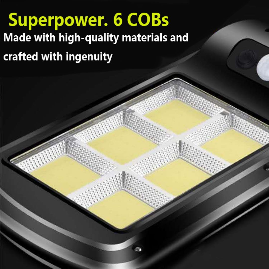 Solcellevejlampe med 4000 Lumen (Udsalg)
