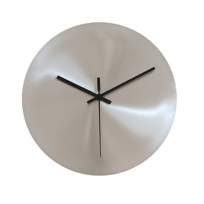 ClearTime - Minimalistisk Vægurs i Rustfrit Stål