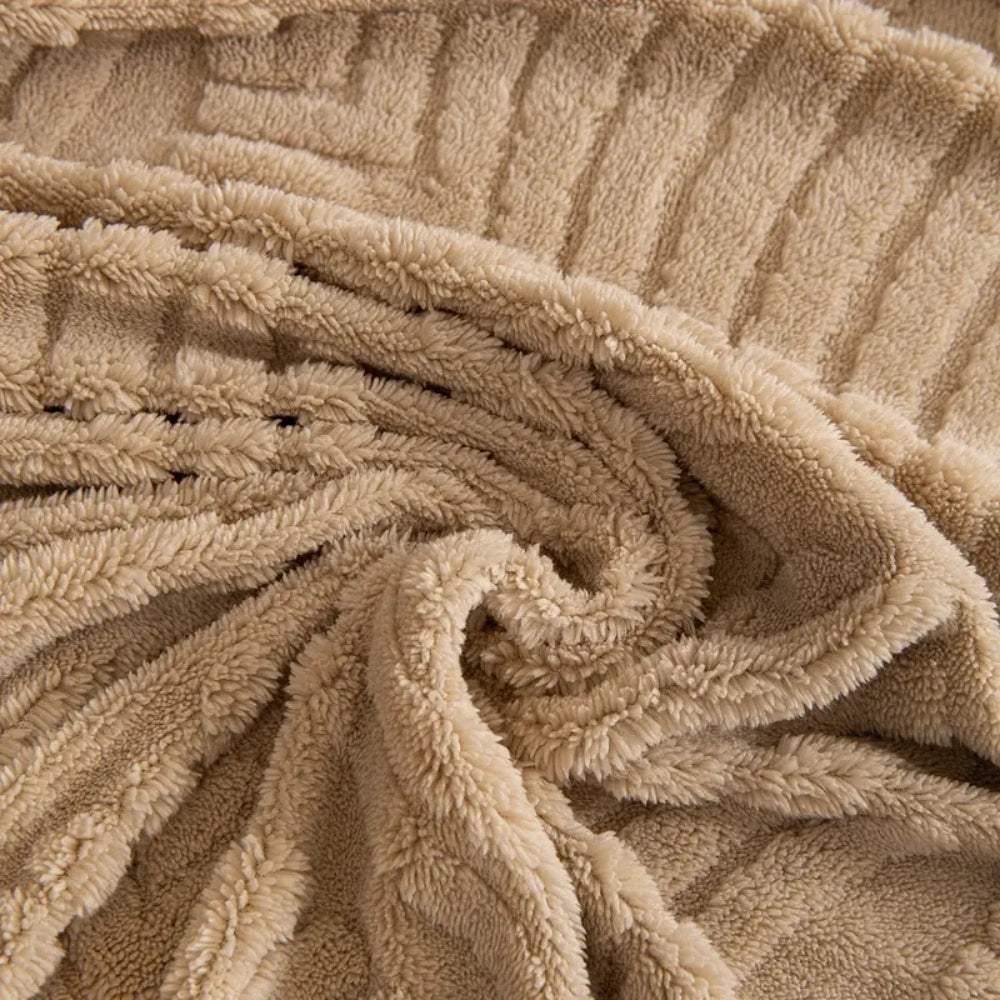 Fiskebensblad Design Fleece Sofa Betræk
