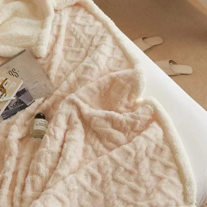 Tykt Vinter Lammeskinds Tæppe - WarmWool