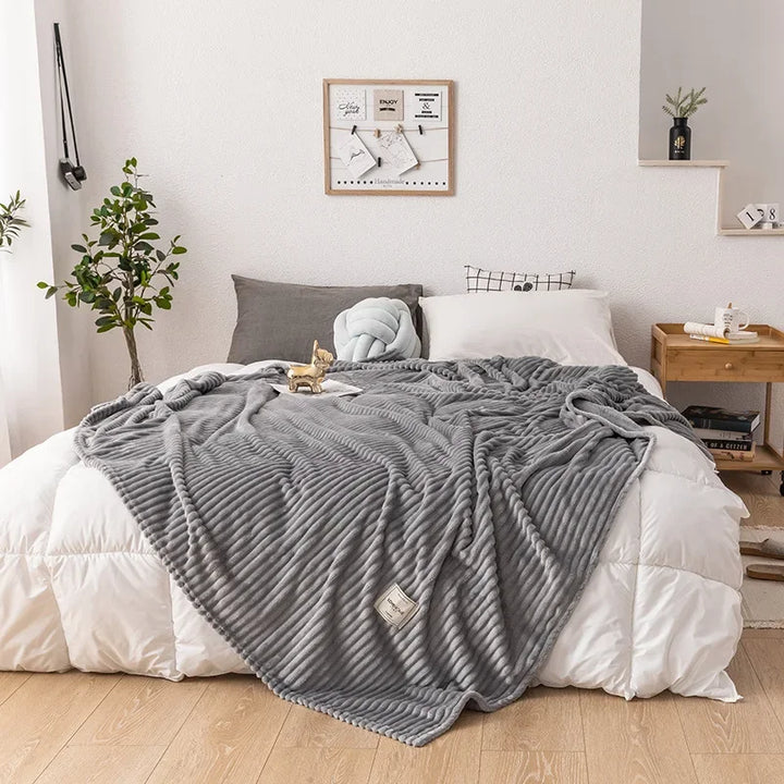 Tykt Flannel Efterårs Tæppe - WarmHaven