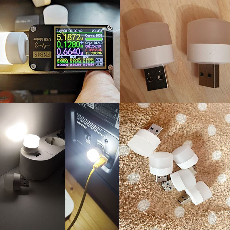 USB LED Øjenbeskyttelse Lille Nattelys