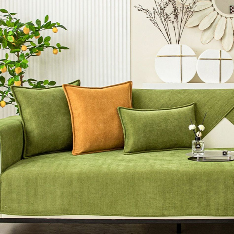Herringbone Chenille Stof Møbelbeskytter Sofa Dække |