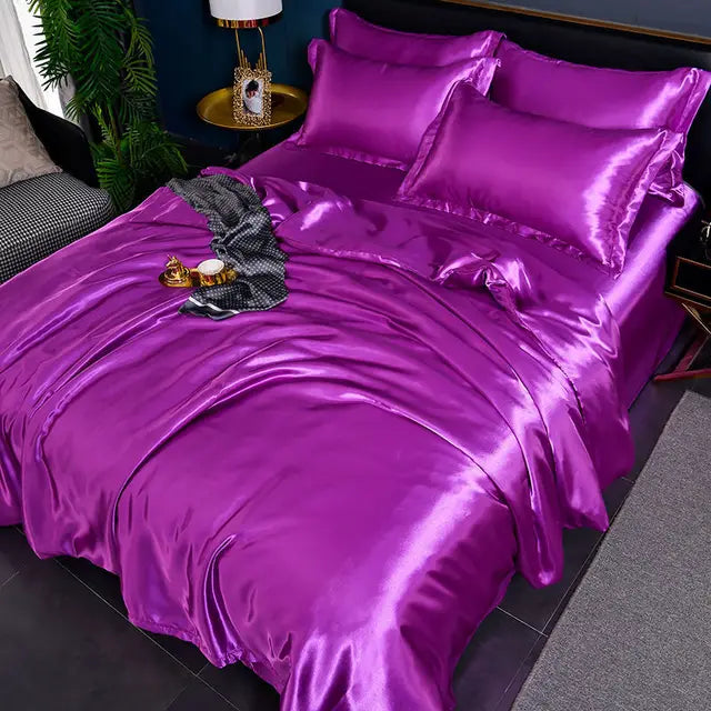 Luksus Solid Satin Dynecover - SilkSerenity