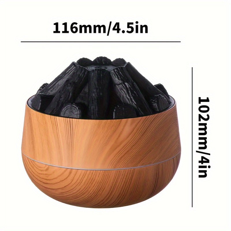 Fire Diffuser - Mini simuleret kulbrand luftfugter med realistisk flammeeffekt