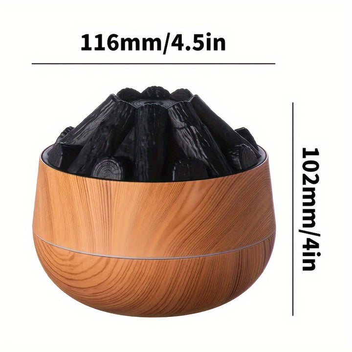 Fire Diffuser - Mini simuleret kulbrand luftfugter med realistisk flammeeffekt