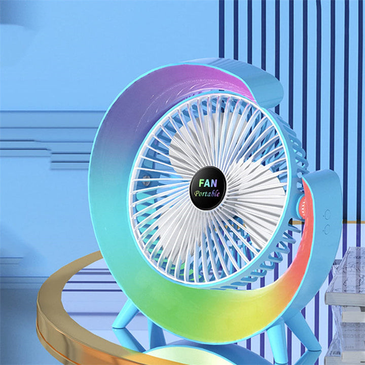 USB-opladelig natlys mini ventilator |