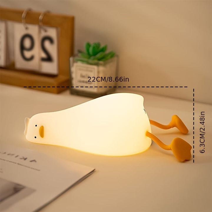 Sovende And Lampe - Genopladelig Dæmpbar Silikone Nattelys