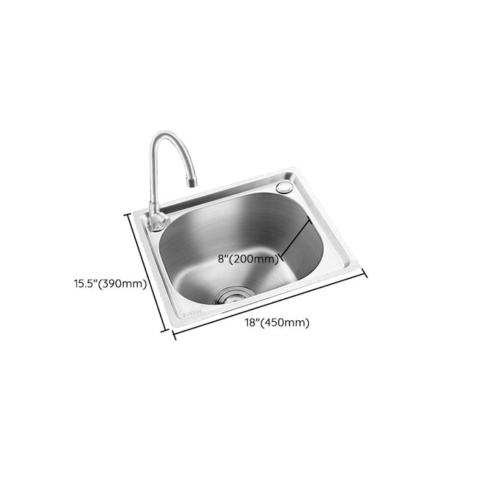 Moderne Bar Prep Spejl Rustfrit Stål med Vandhane Arbejdsstation Rack