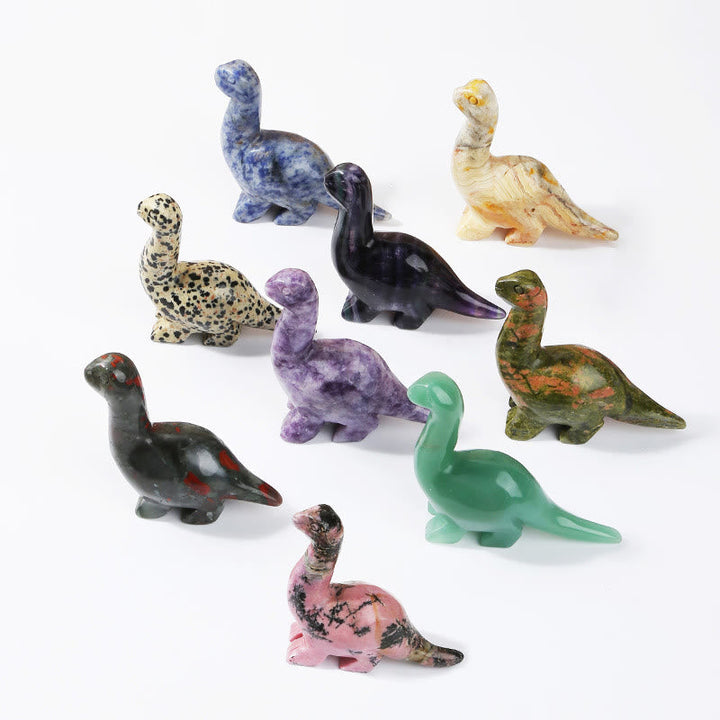 2.5 Tommer Krystal Dinosaur Hjem Deko Sten Dekor