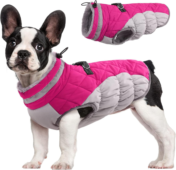 SafeWalk Vinter Selejakke – Vandtæt hundejakke med refleks og fleecefor