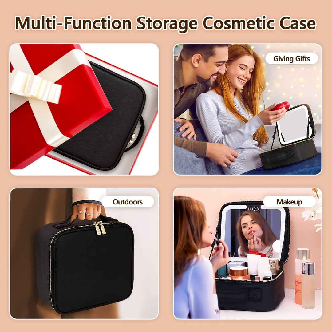 Luksus Makeup Organizer med Belyst Spejl
