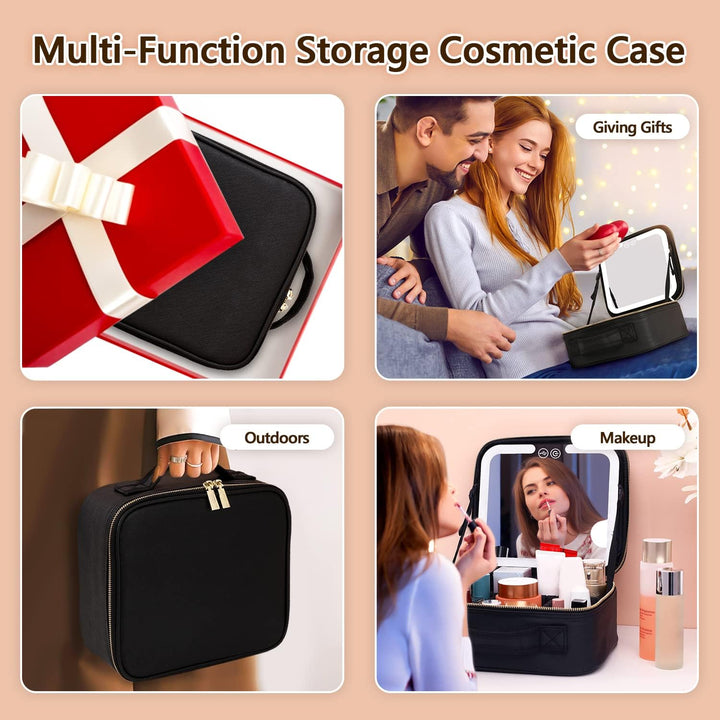 Luksus Makeup Organizer med Belyst Spejl