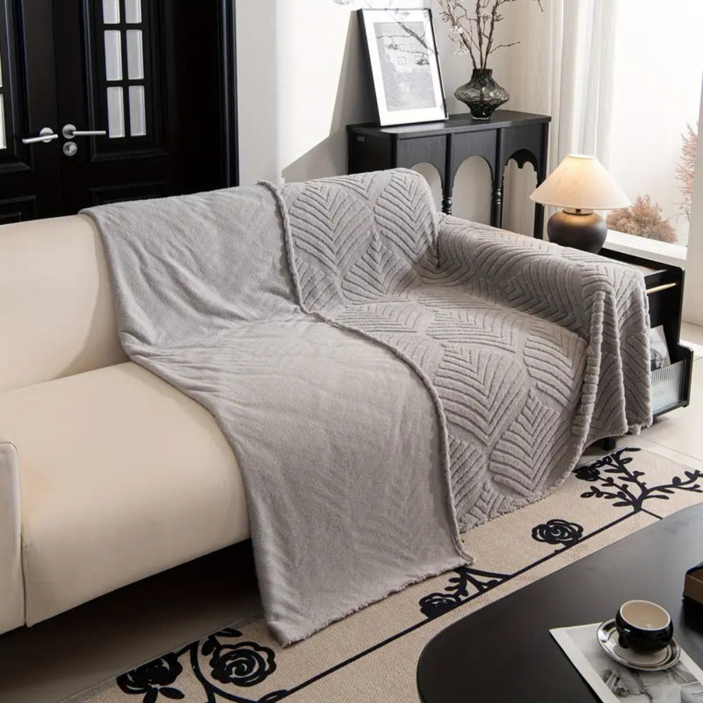 Fiskebensblad Design Fleece Sofa Betræk