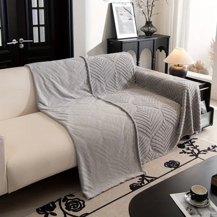 Fiskebensblad Design Fleece Sofa Betræk