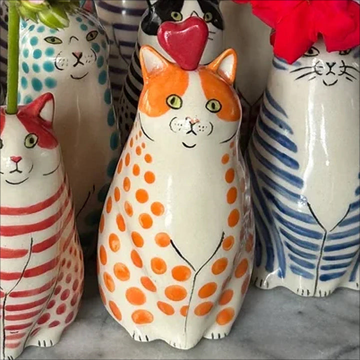 Prikket Kat Vase