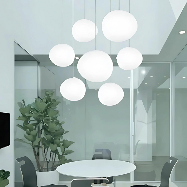 Elegant Glas Pebble Pendellampe