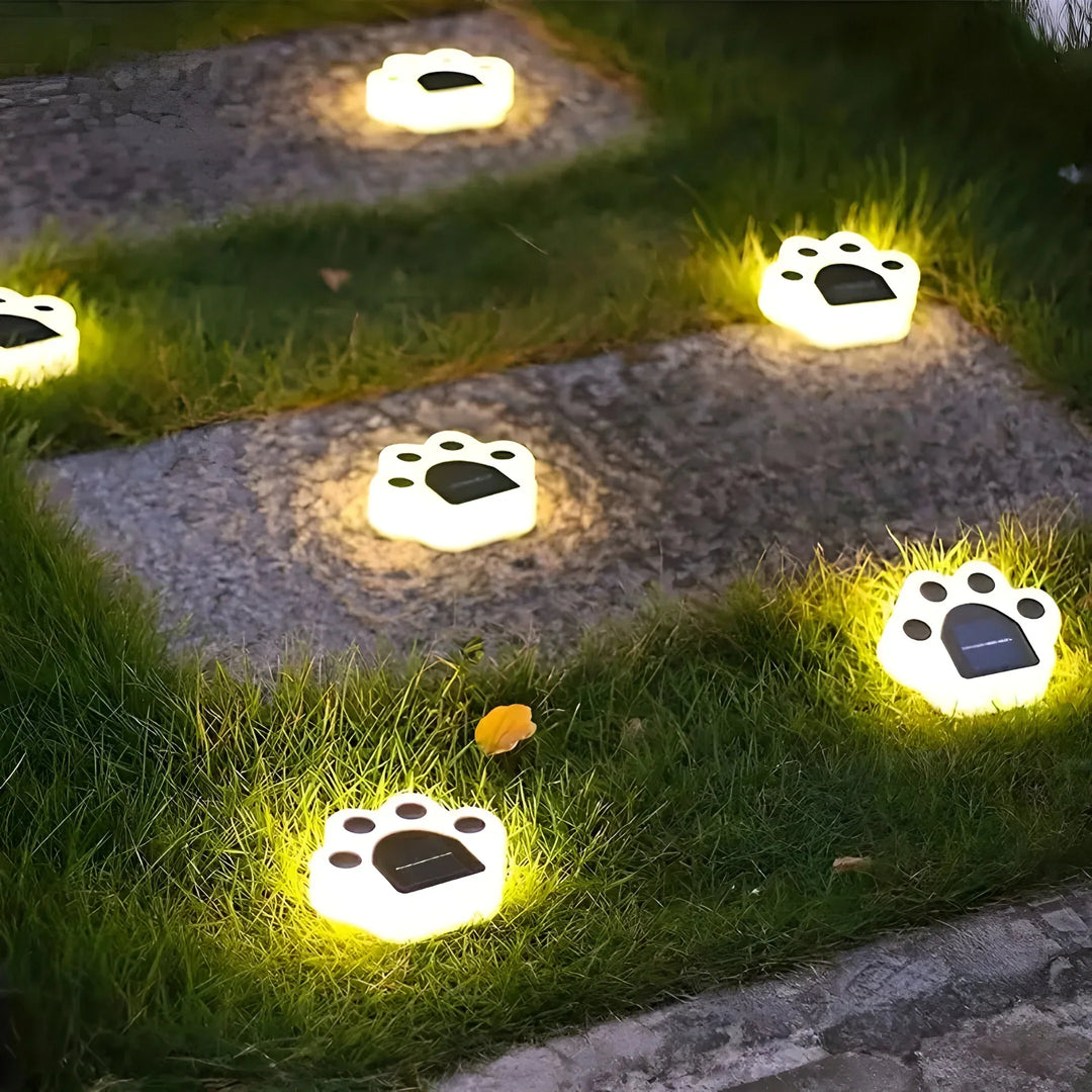 PawPrint – Solenergi Hundepote Havebelysning