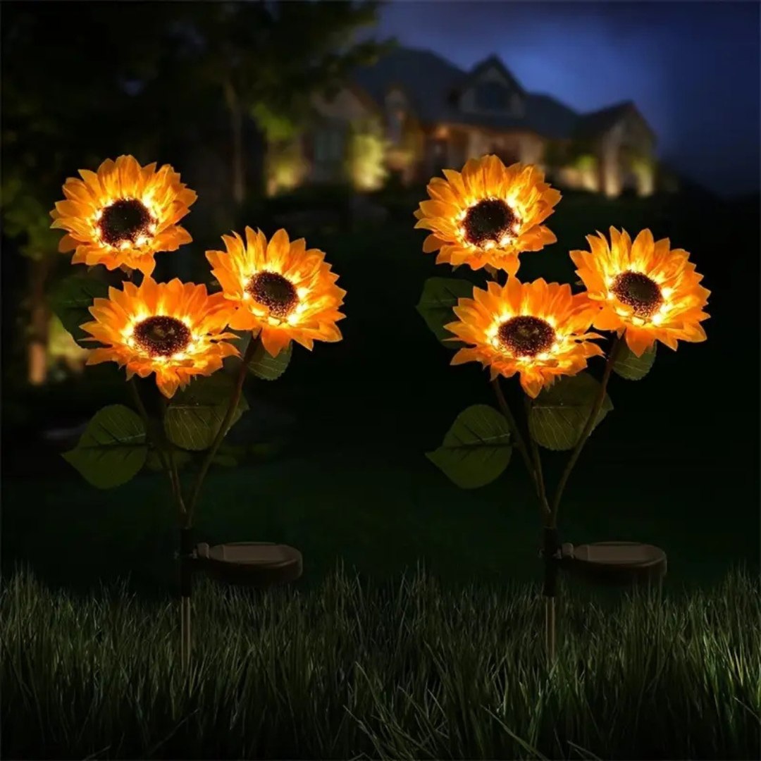 GlowPetal – Solcelled LED Solsikke Havebelysning