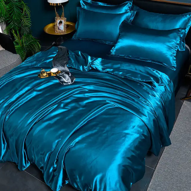 Luksus Solid Satin Dynecover - SilkSerenity