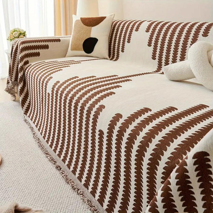 Moderne Monokrom Bregne Sofa Betræk