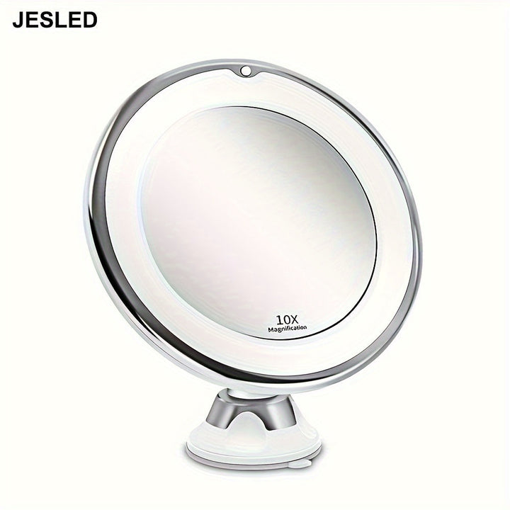 JESLED 10X – Rotérbart Makeup Spejl med Belysning