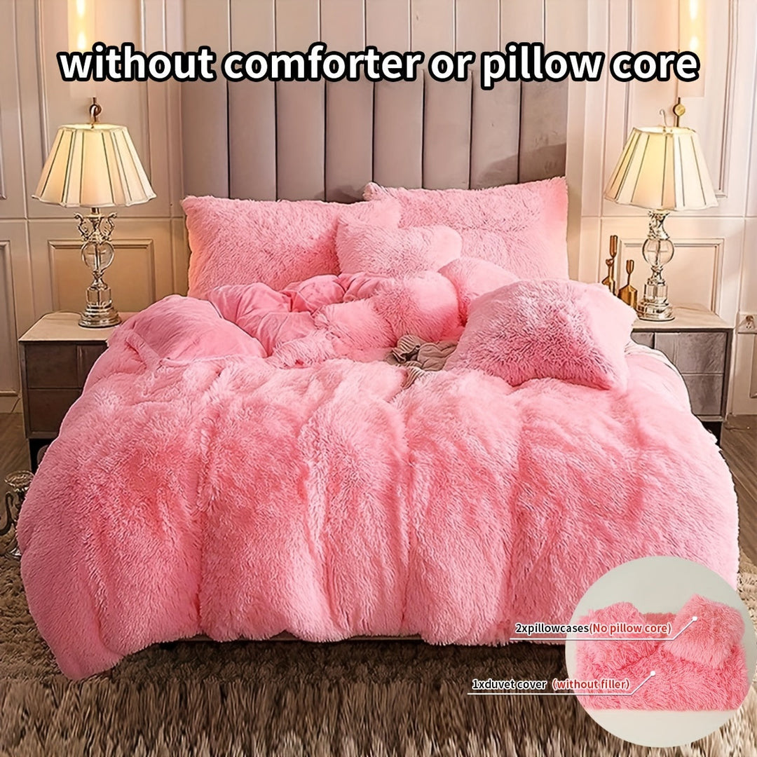 Ultra Blød Plush Duvet Cover Sæt med Lynlås - Luksus &amp; Komfort