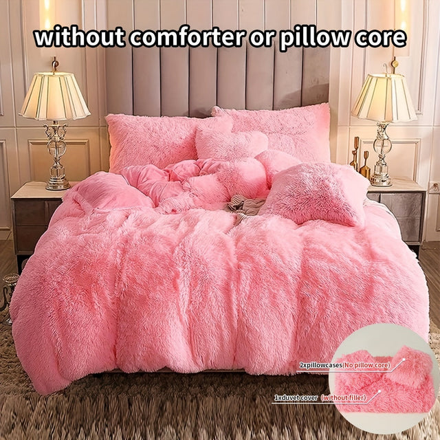 Ultra Blød Plush Duvet Cover Sæt med Lynlås - Luksus & Komfort
