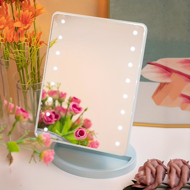 GlowMirror – Bærbar Makeup Spejl med LED Belysning