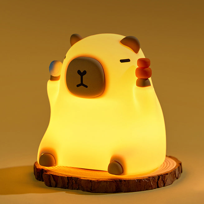 SquishBara | Capybara Squishy Nattelys Ideel Gave til Alle Aldre