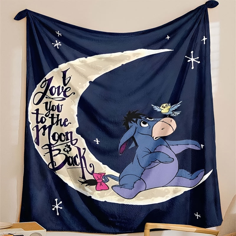 Blød fleece tæppe med Eeyore design - Fås i flere størrelser til alle årstider