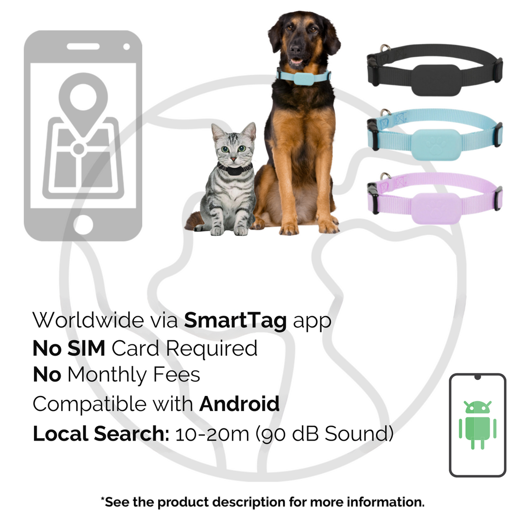 AnimalTracker Mini – Smart hunde- og katte Bluetooth halsbånd tracker