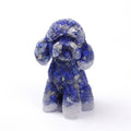 Naturlig Krystal Poodle Sten Dekoration