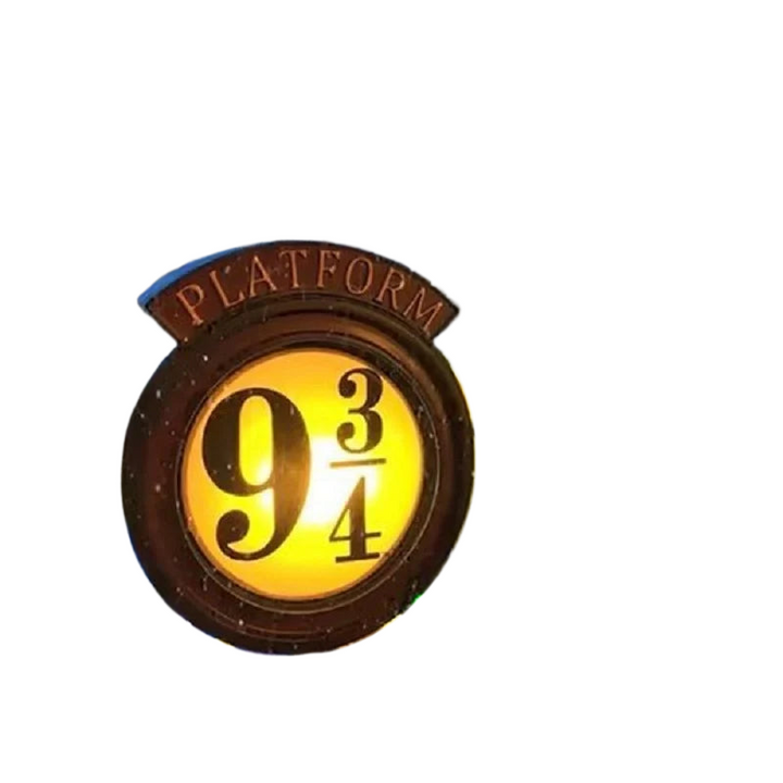 Harry Potter 9 3/4 Figur Nattelys LED Magiske Væglamper Platform Hogwarts 3D Lampe Harrys Værelsesindretning Børns Fødselsdagsgave