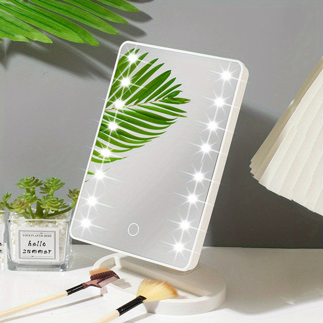 GlowPerfect - Bærbar Makeup Spejl med 16 LED'er