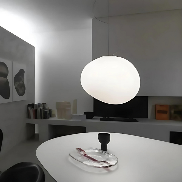 Elegant Glas Pebble Pendellampe