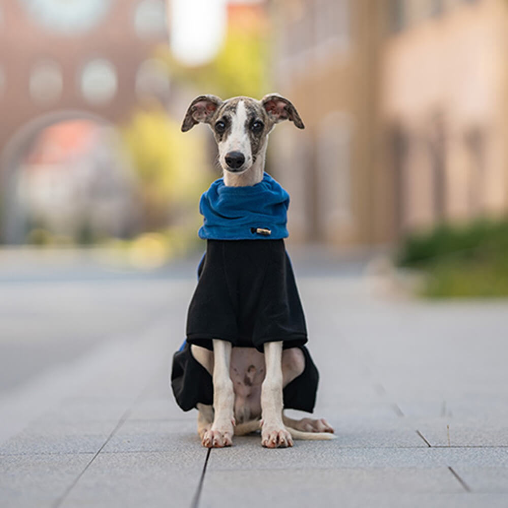 Fuldt Beskyttende Polar Fleece Hundedragt med Aftagelig Krave