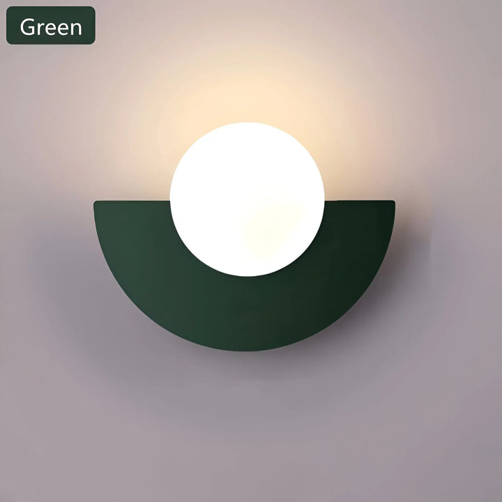 LumiGlow – Moderne Halvcirkel Væglampe