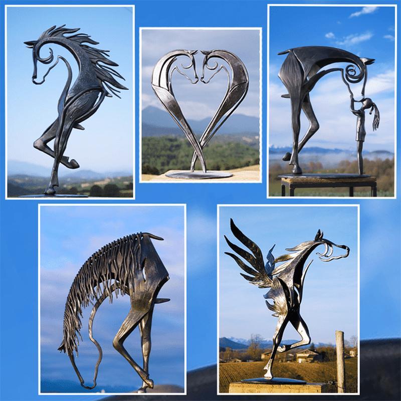 Hesteskulptur dekoration