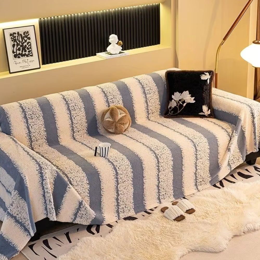 Stribet Haven Sofa Betræk
