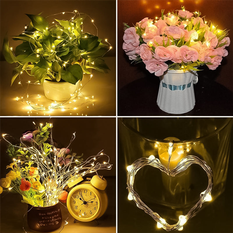 LED Flaske Lys Kork Nattelys DIY Dekorationsgave
