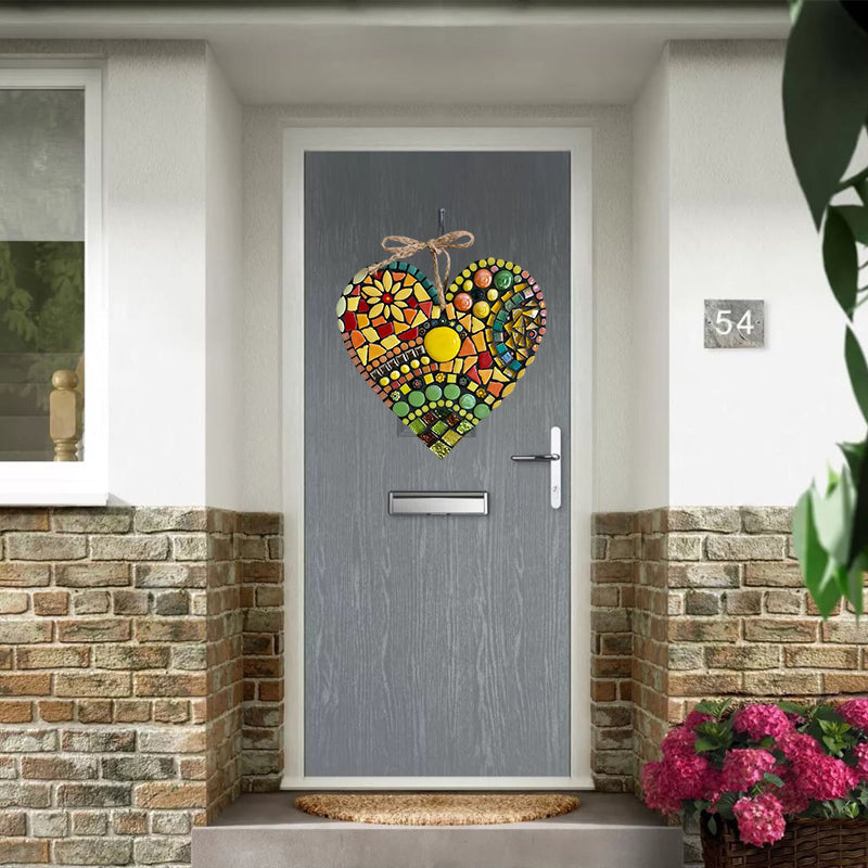 Stor Have Mosaik Hjerte Dekoration