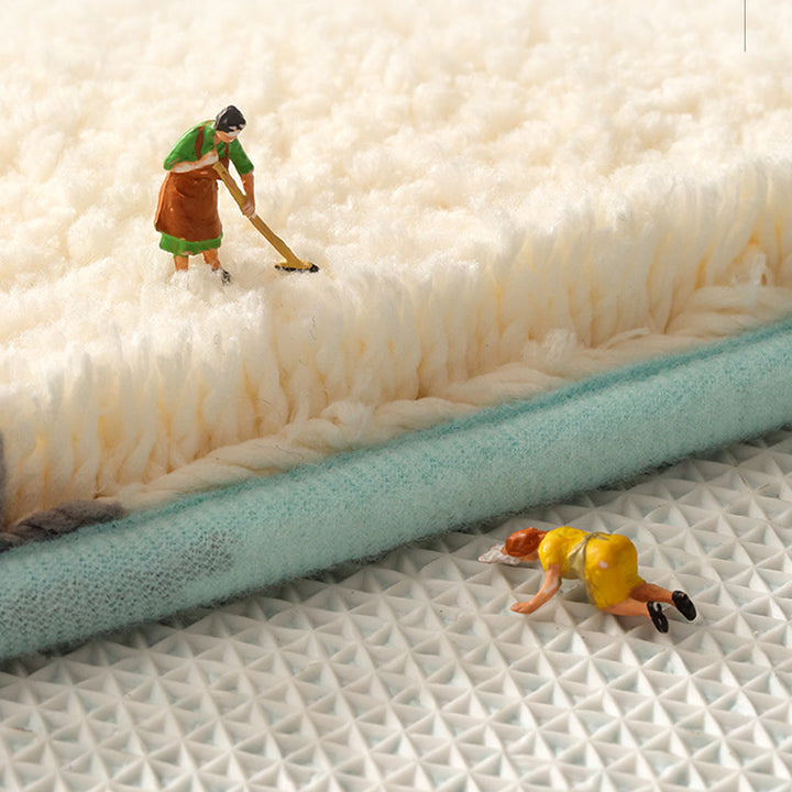 Feblilac Get Naked Hvid Badeværelsesmåtte, 50x80cm Badeværelsesmåtte, Blød Vandabsorberende, Skridsikker Toiletmåtte, Kunstige Badeværelsesmåtter, Bedste Badeværelsesmåtter