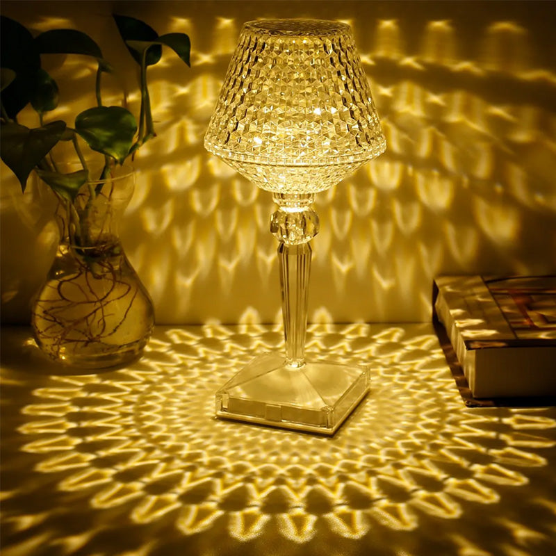 Krystal bordlampe