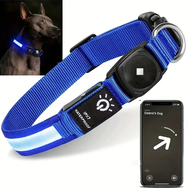 Flashing Hundehalsbånd – Vandtæt LED Lysende Hundehalsbånd med USB Genopladeligt Glød, Hundehalsbånd Belyst for Nat Sikkerhed, Alle Størrelser