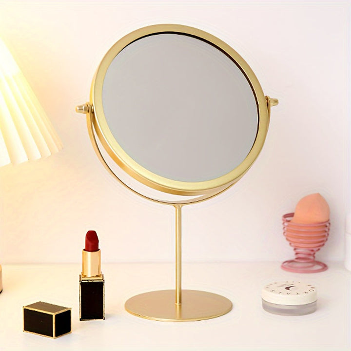 VintageGlow – Justerbart Makeup Spejl med Jernramme
