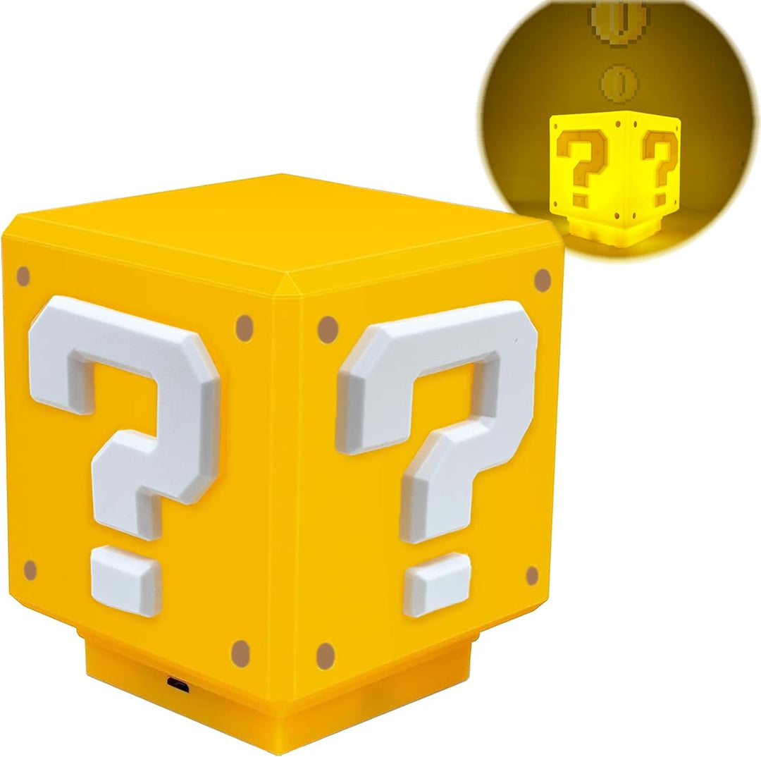 Super Mario 3D LED Spørgsmål Blok Nattelygte