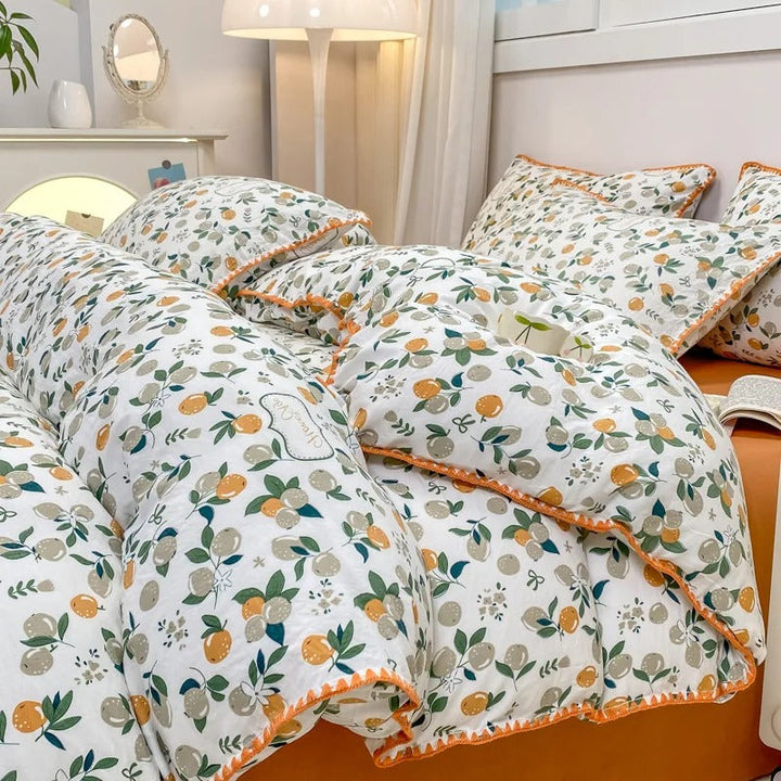 Blossom &amp; Berry Drøm Sengetøj Sæt 4pcs Blomster Duvet Cover